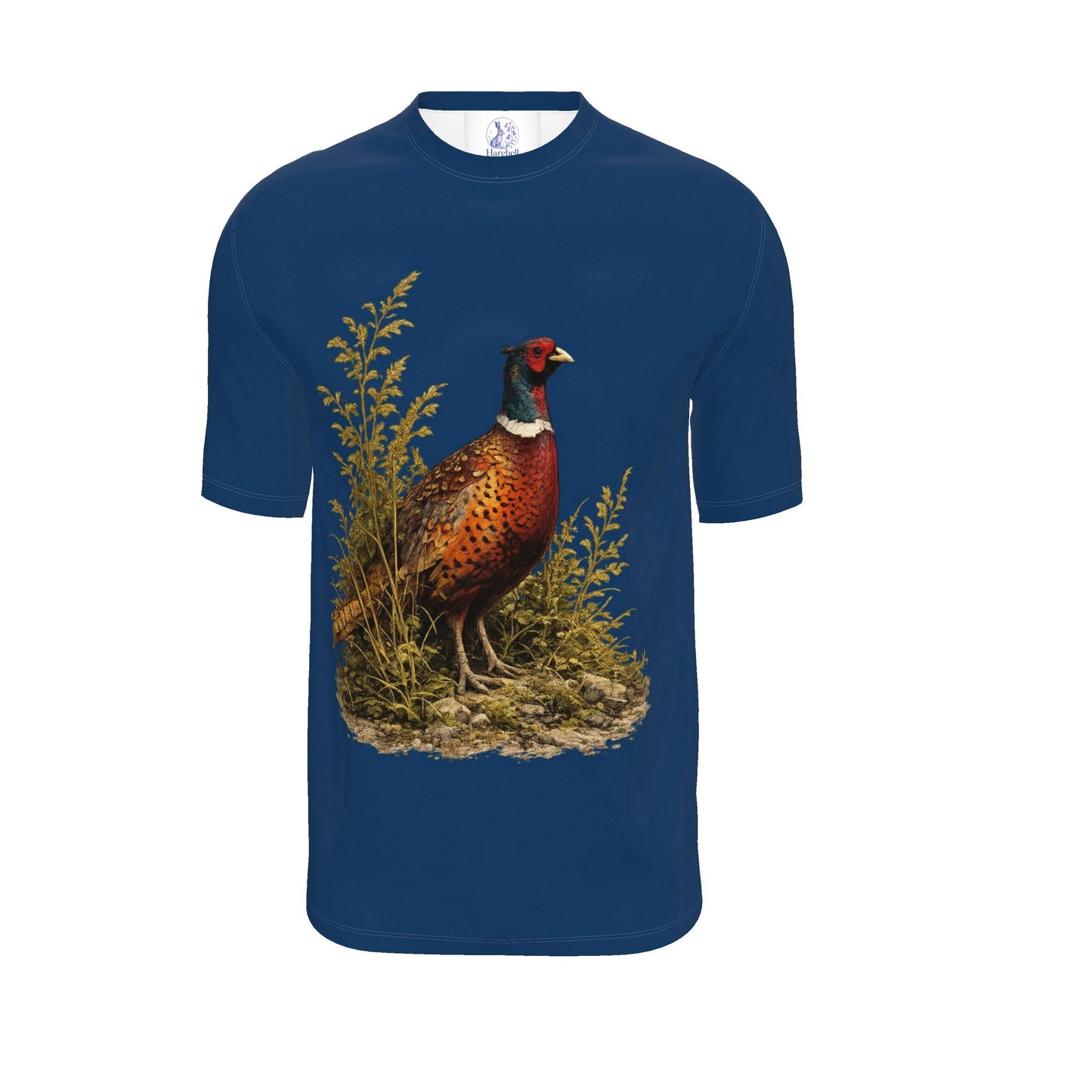 Men's Pheasant T-Shirt – Dark Blue British Wildlife & Countryside Tee