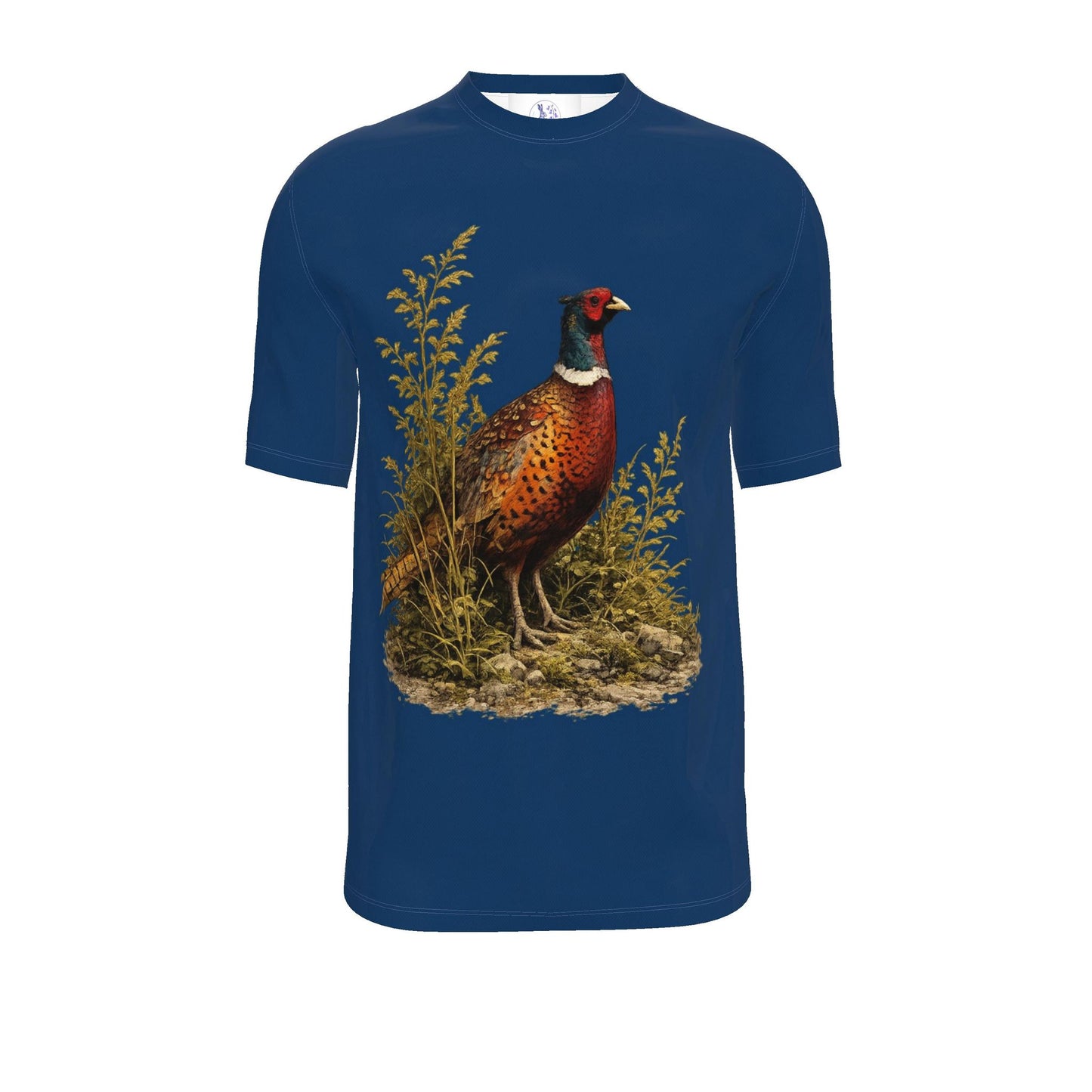 Men's Pheasant T-Shirt – Dark Blue British Wildlife & Countryside Tee