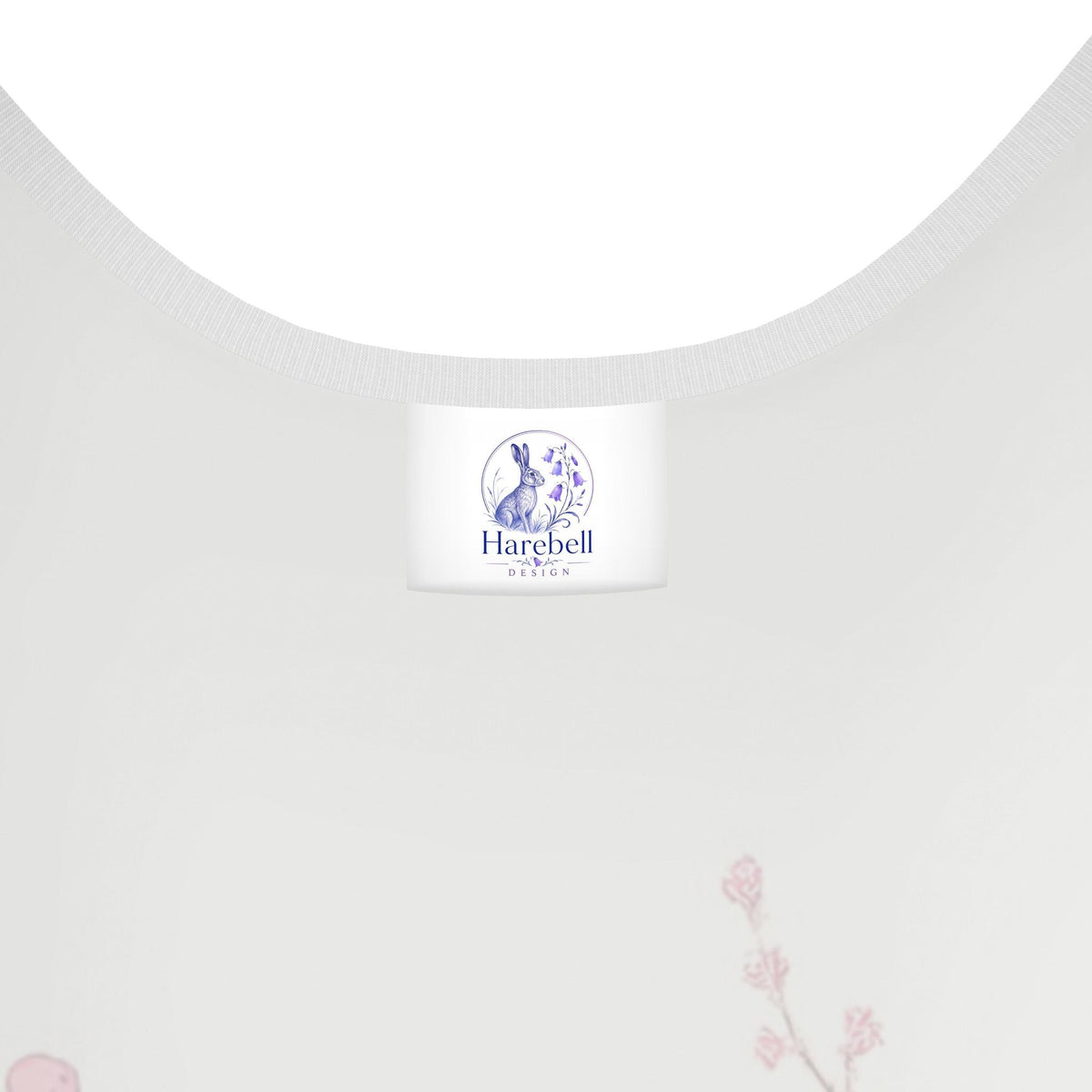 Women’s Cream & Rose Petal Vest Top – Romantic Floral